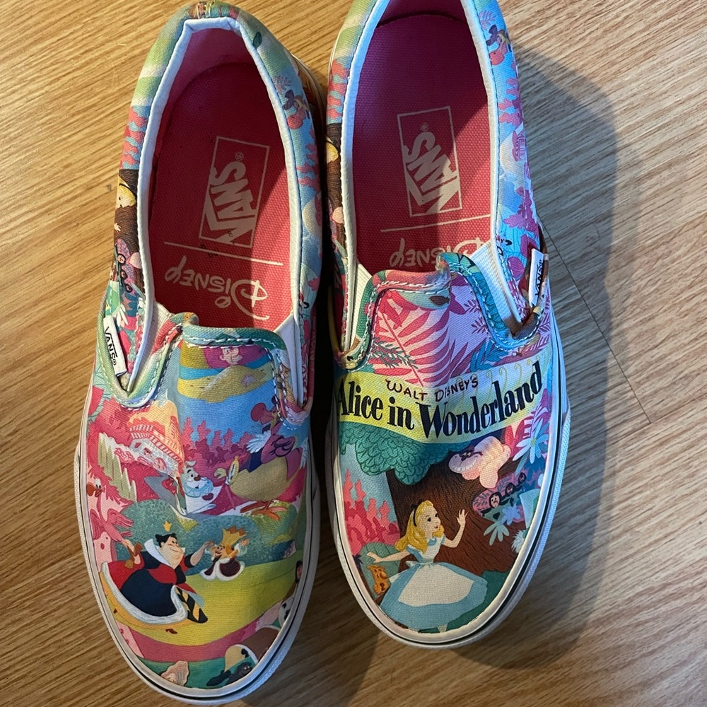 NEVER warn by (me) Alice wonderland vans Disney addition shoes.